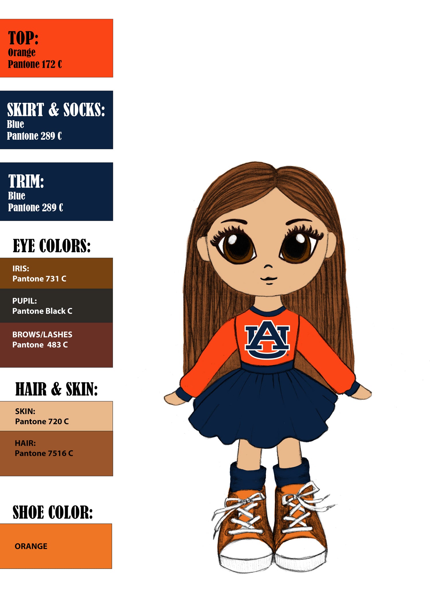 Auburn University 16" - Riley Doll