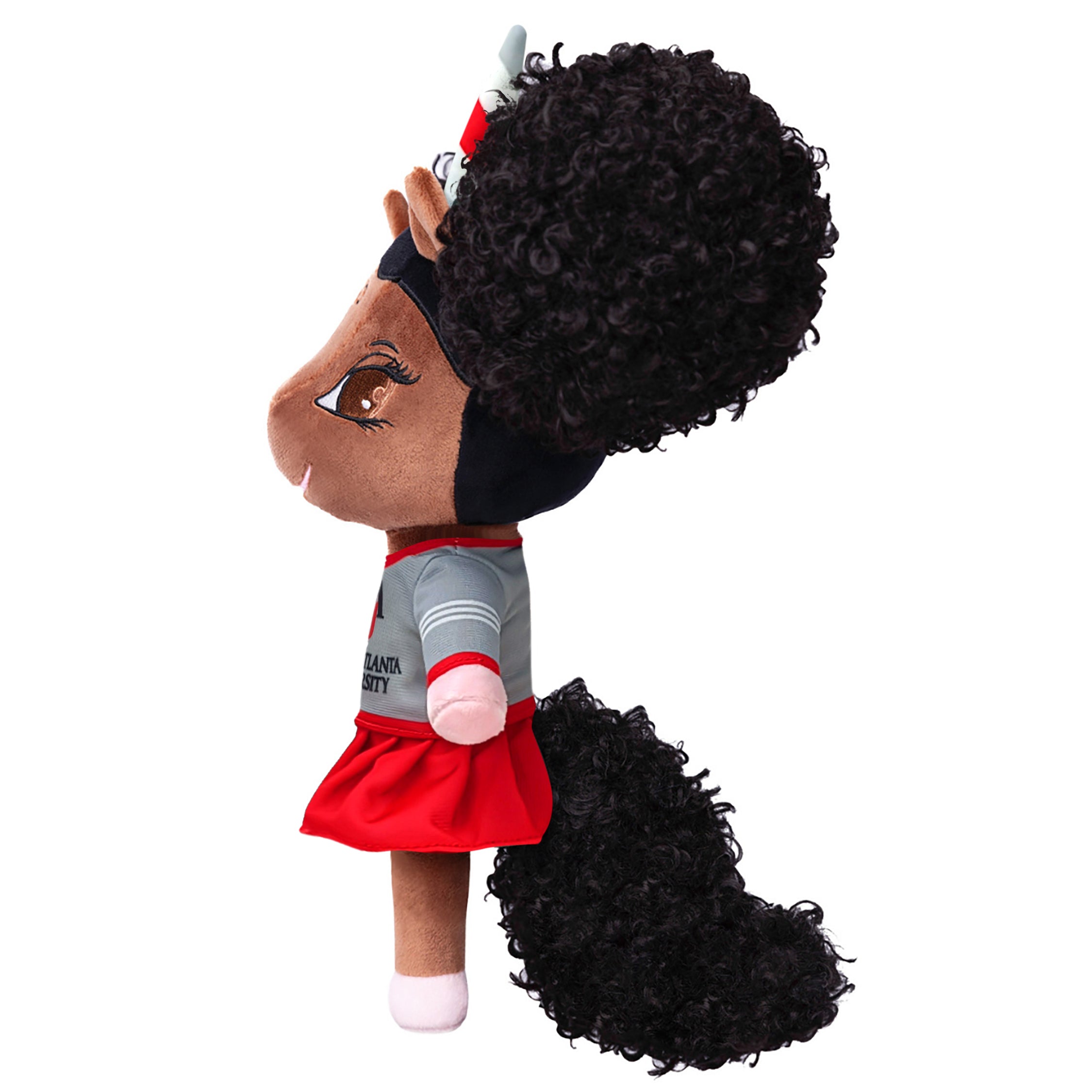 Clark Atlanta University Unicorn Doll with Afro Puffs - 14 inch