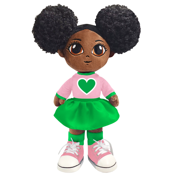 Apple Green Heart Dorm Diva 16" - Amari Doll