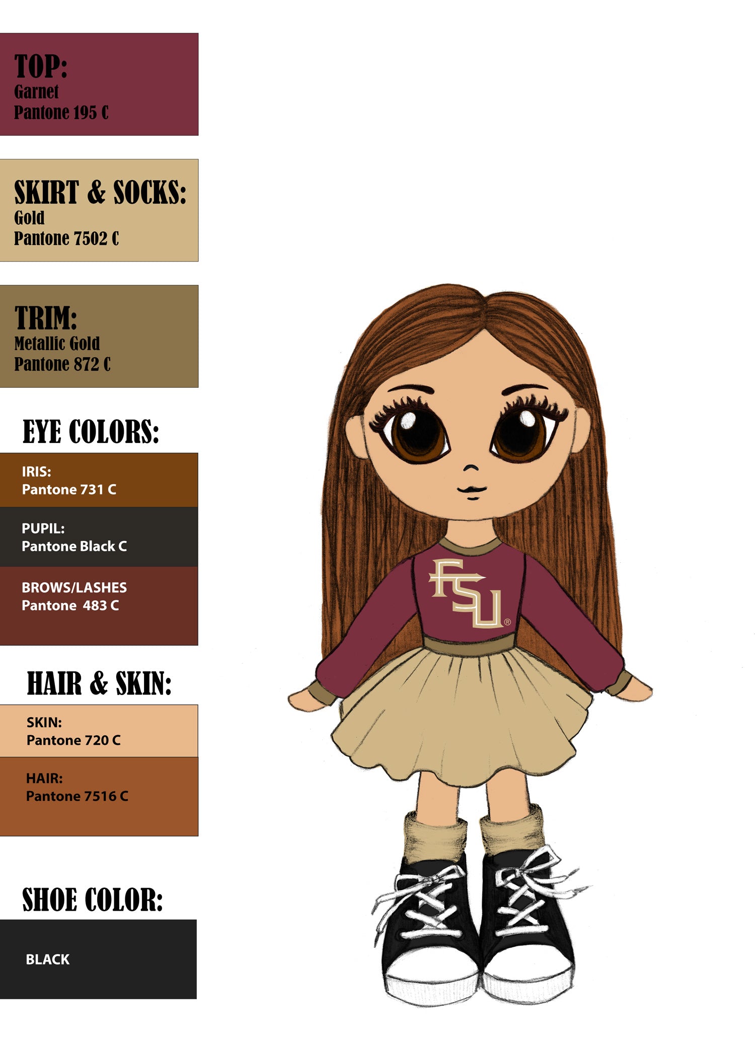 Florida State University 16" - Riley Doll