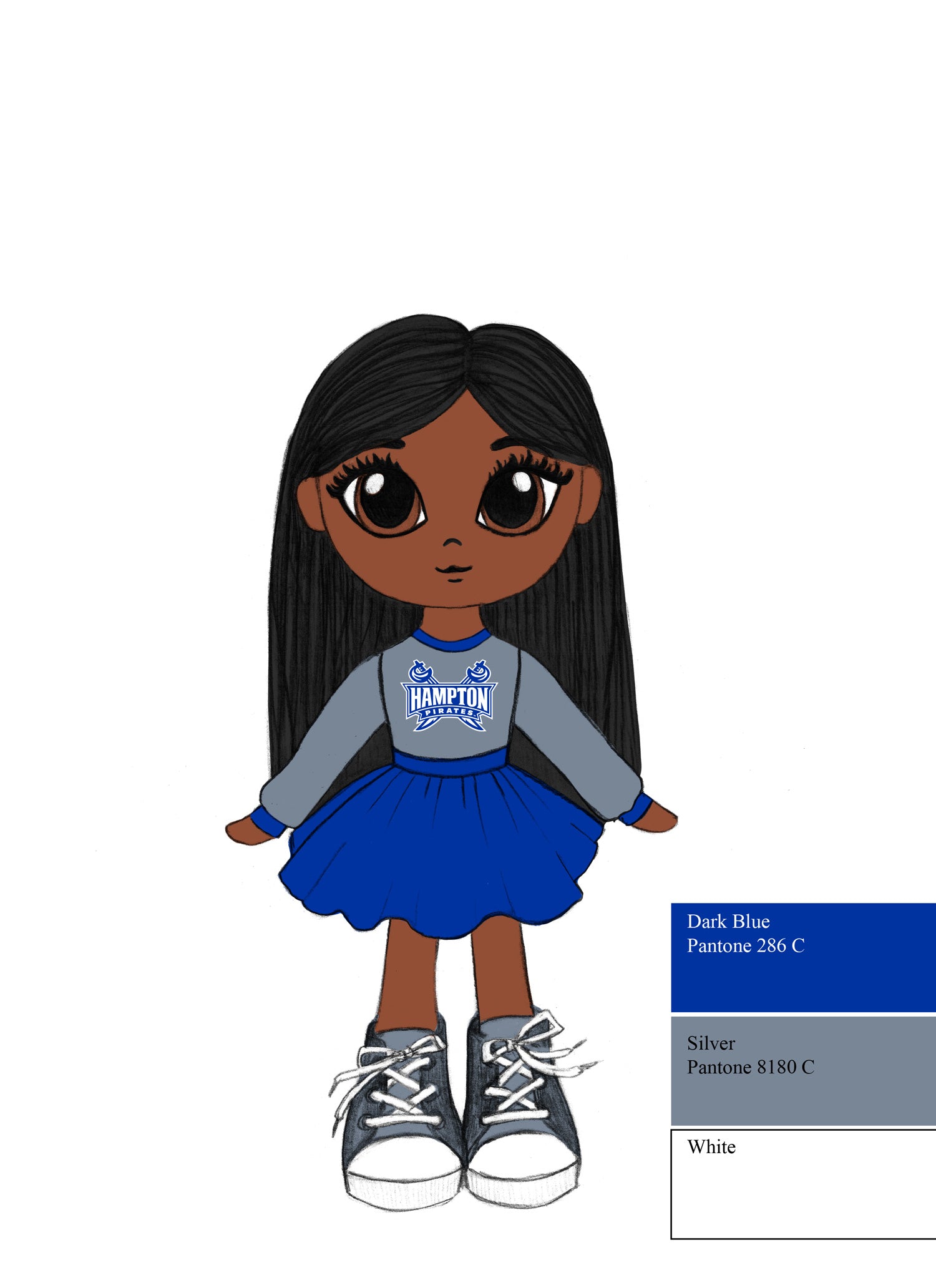 Hampton University 16" - Chloe Doll