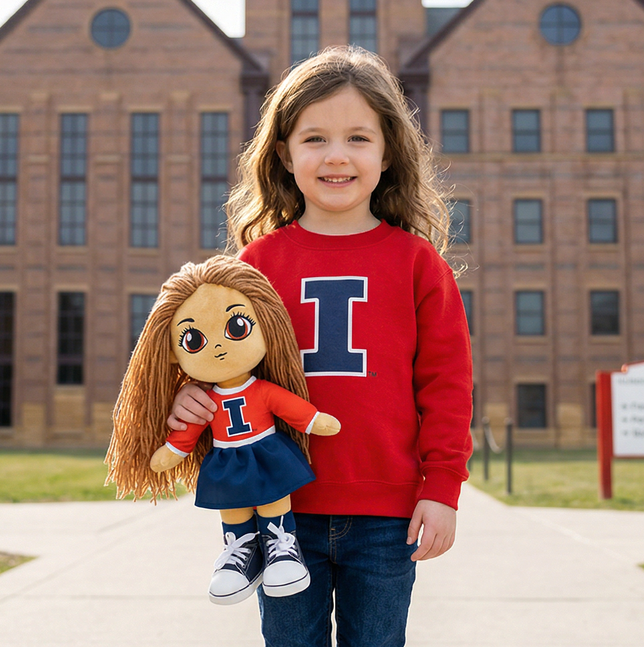 University of Illinois 16" - Riley Doll