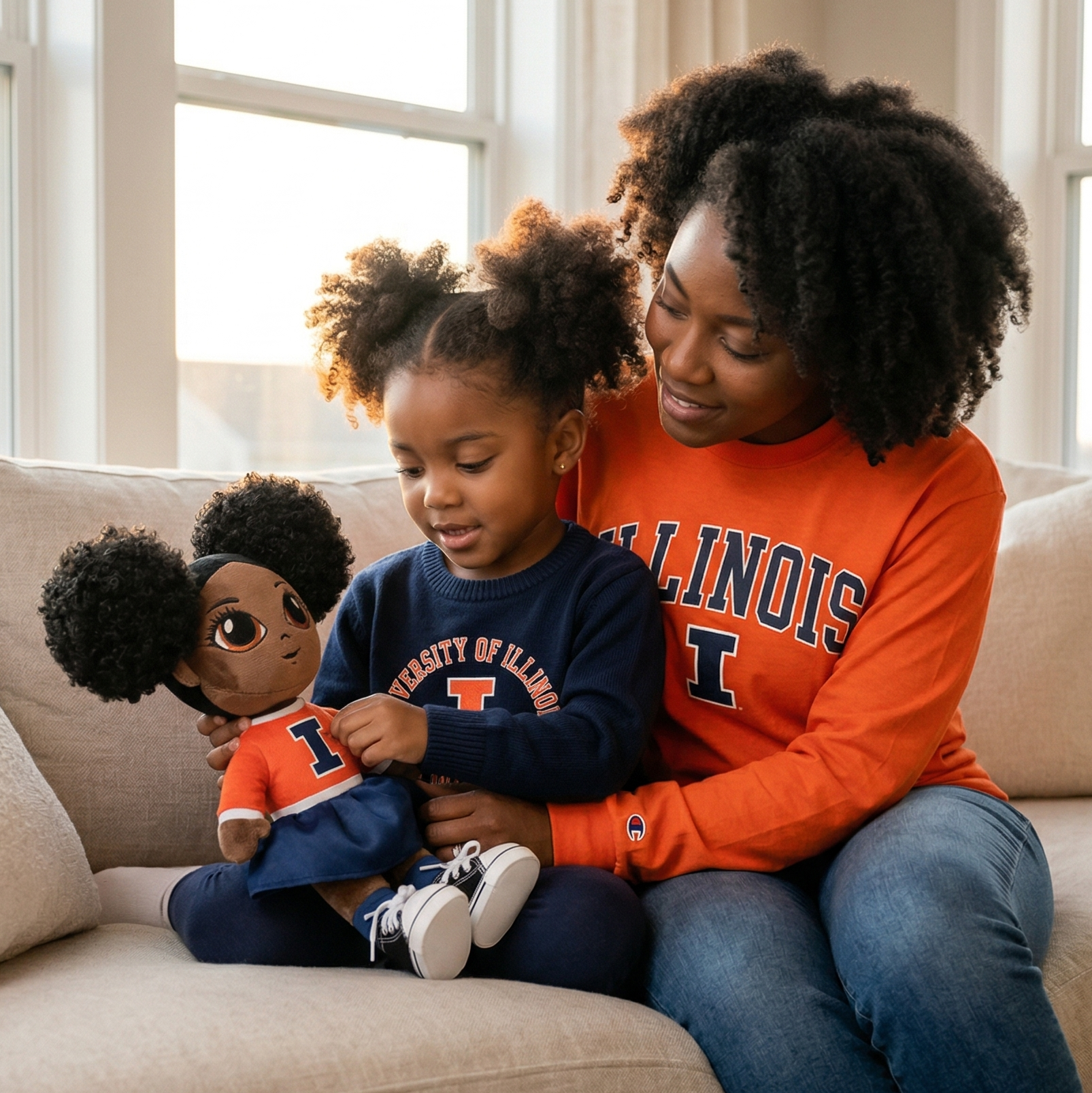 University of Illinois 16" - Amari Doll