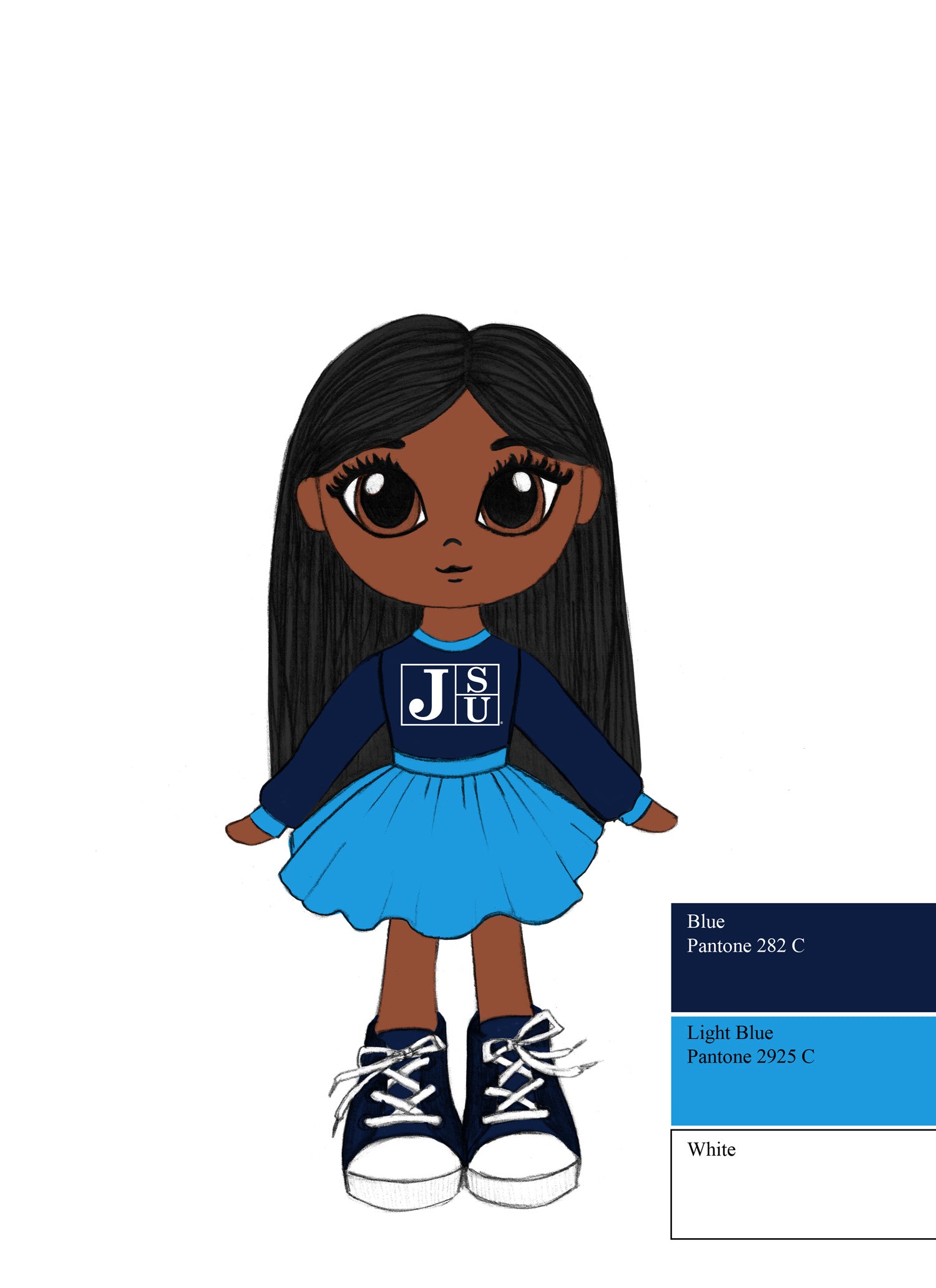 Jackson State University 16" - Chloe Doll