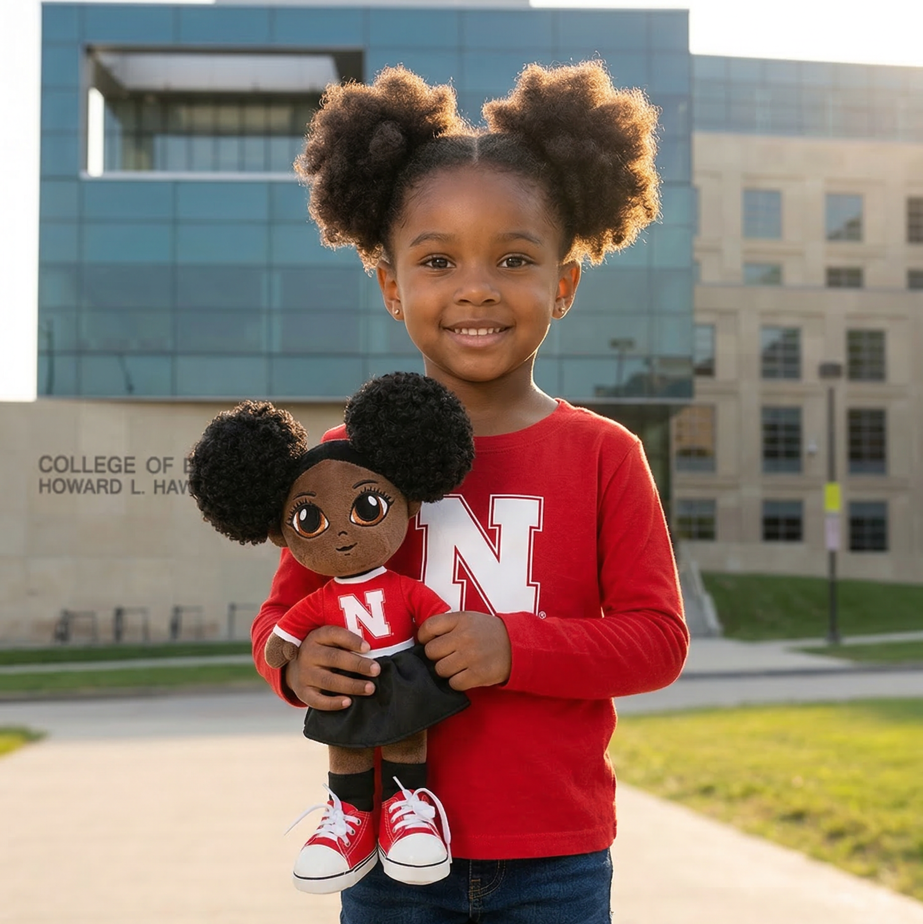 University of Nebraska 16" - Amari Doll