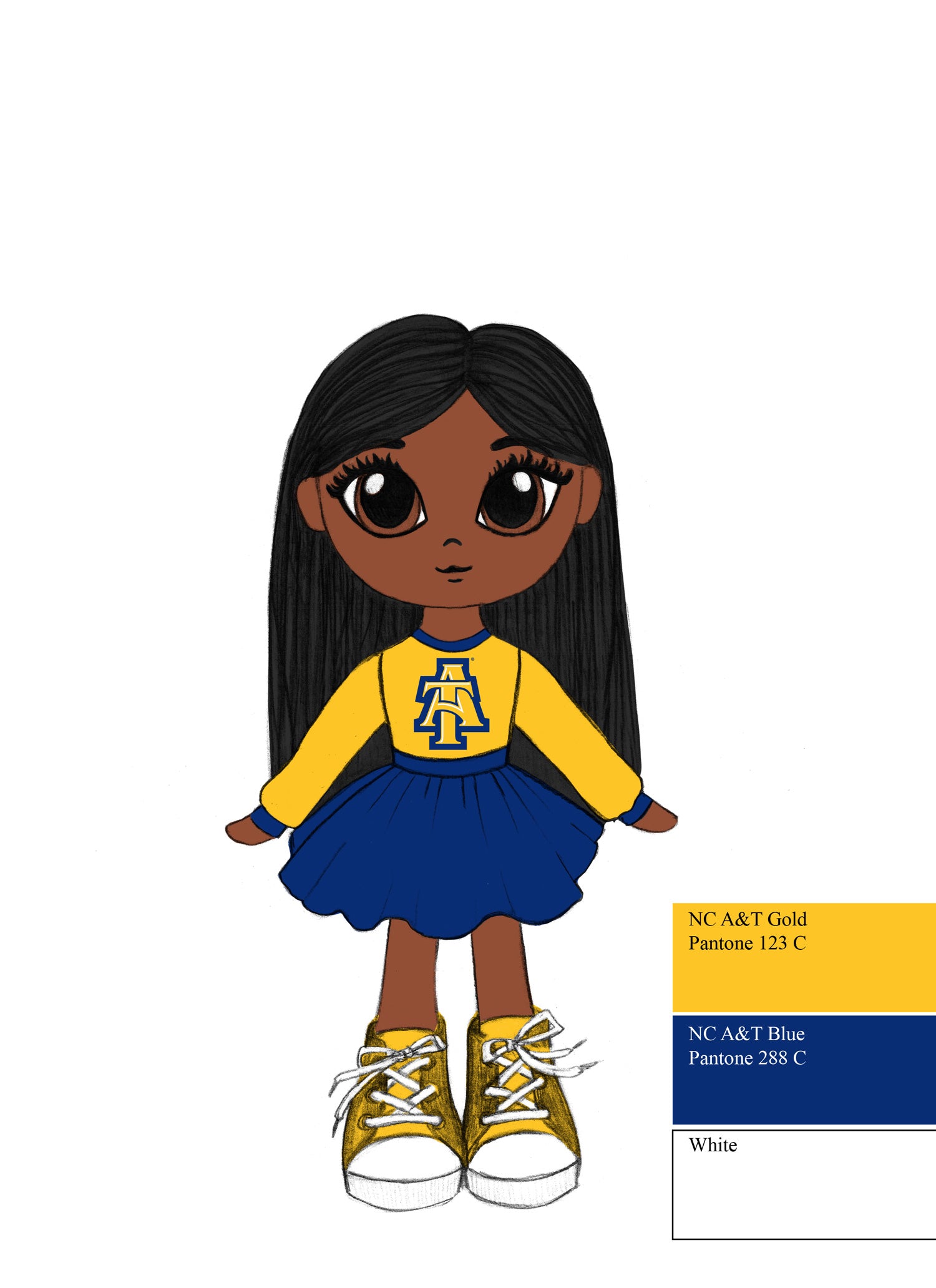 North Carolina A&T 16" - Chloe Doll