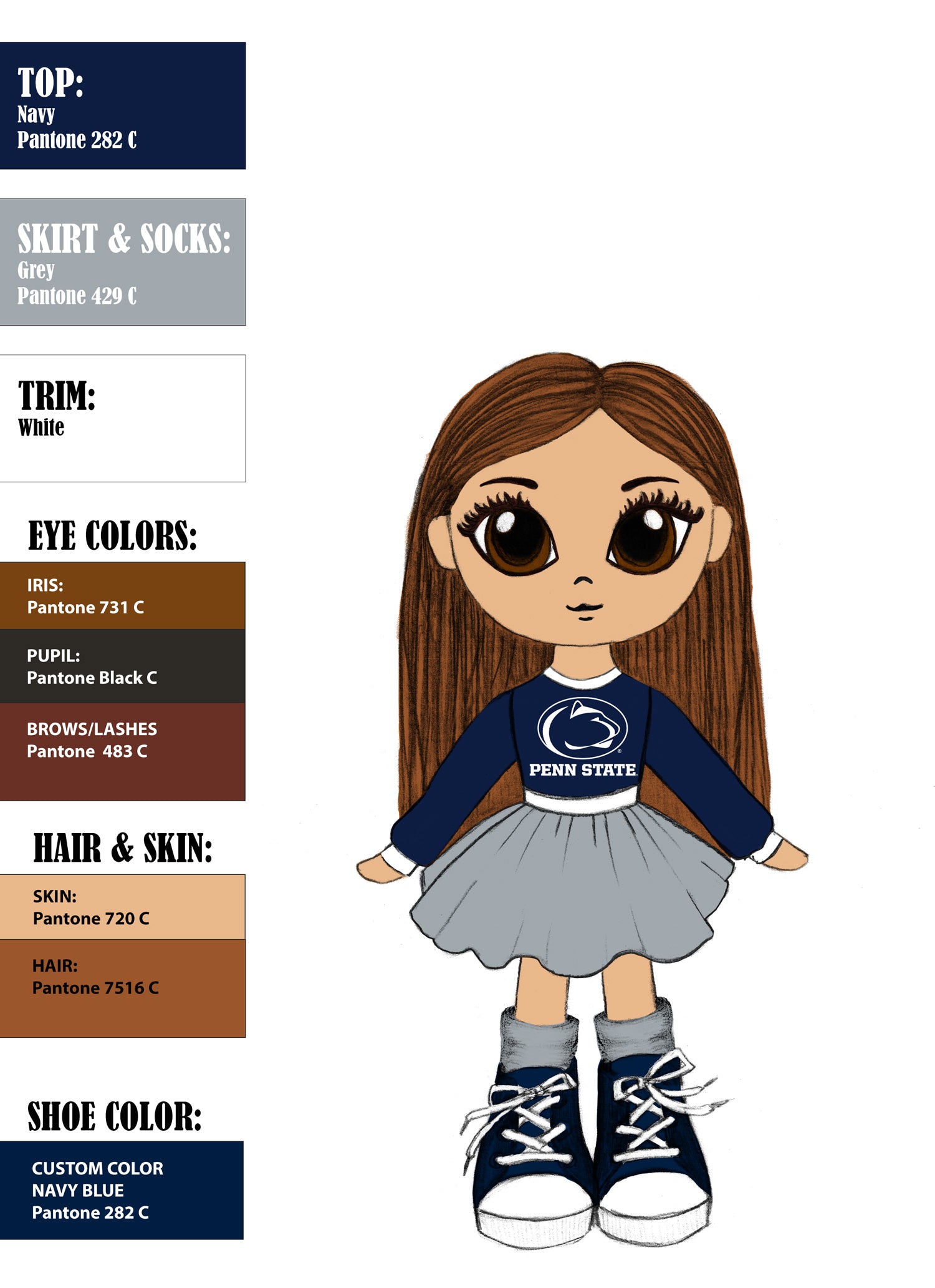 Penn State University 16" - Riley Doll