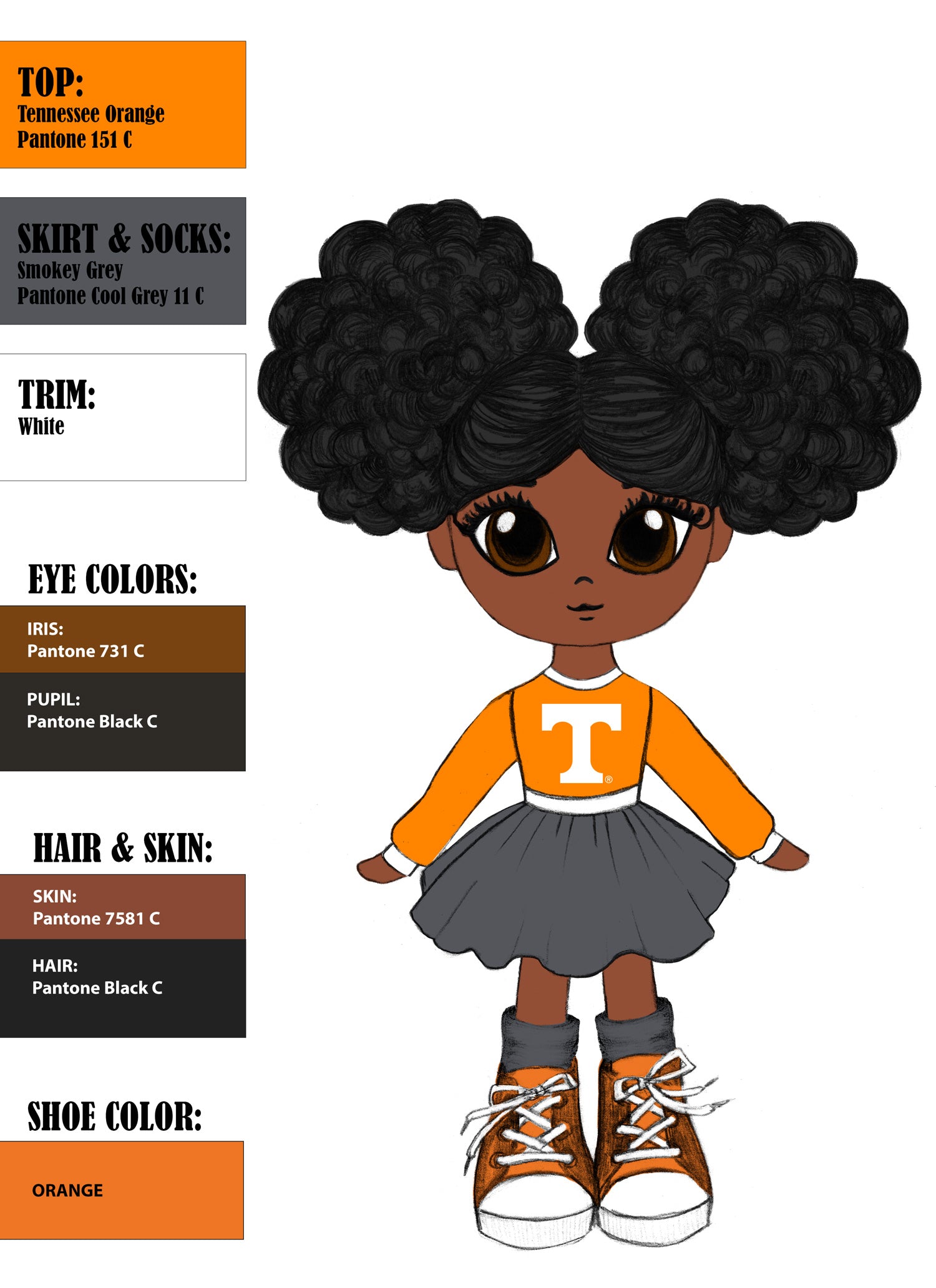 University of Tennessee 16" - Amari Doll
