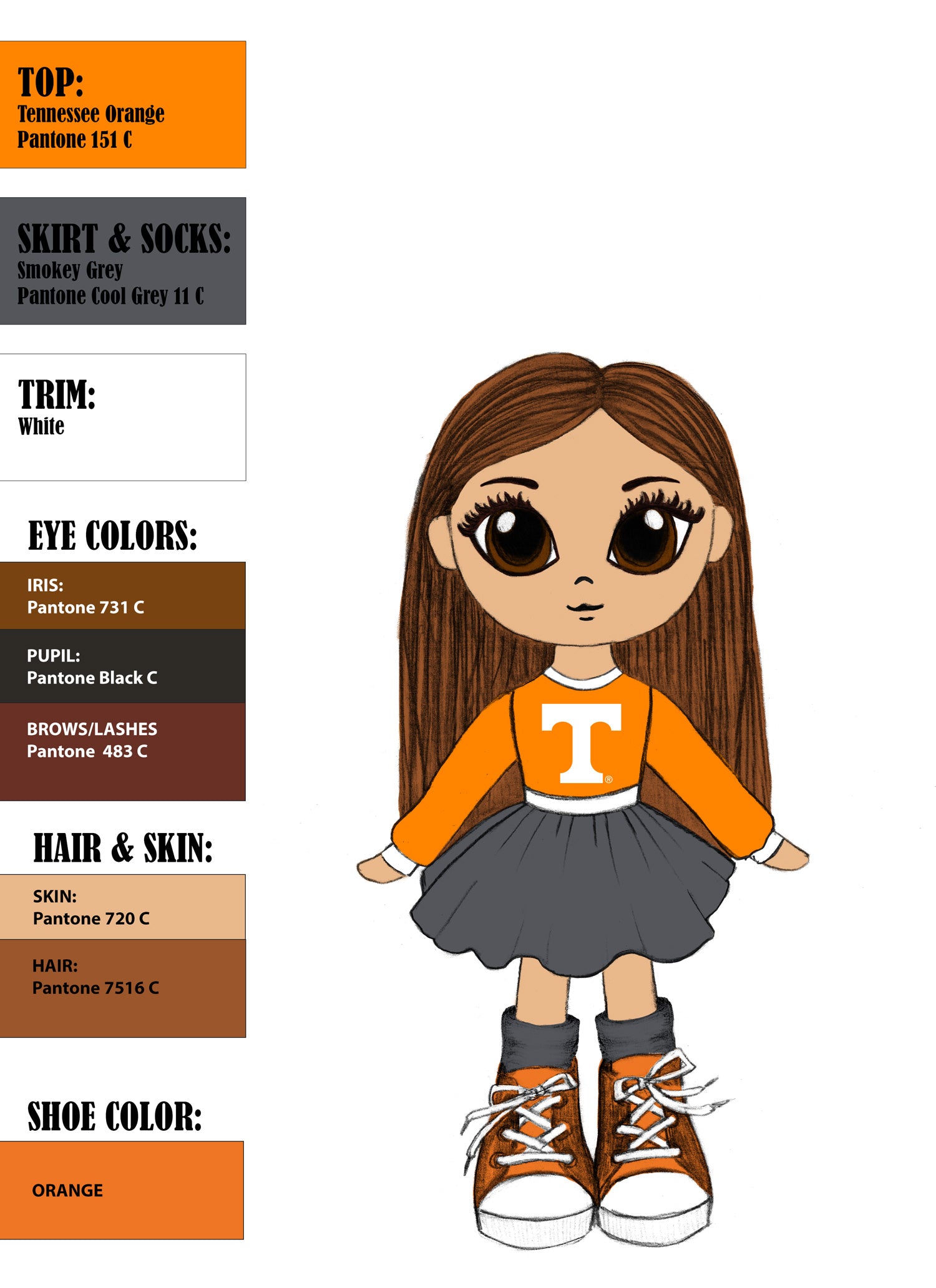 University of Tennessee 16" - Riley Doll