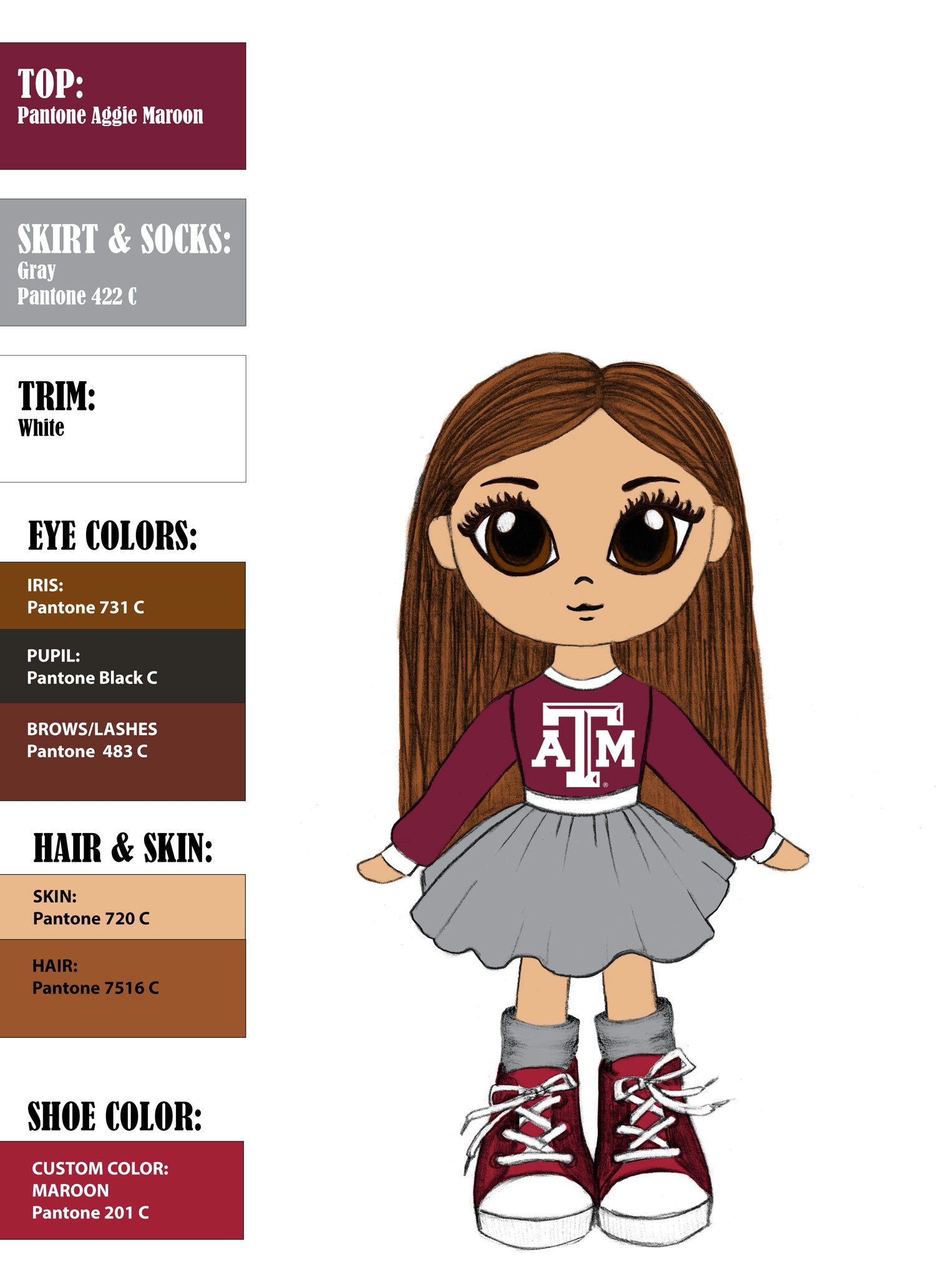 Texas A&M University 16" - Riley Doll