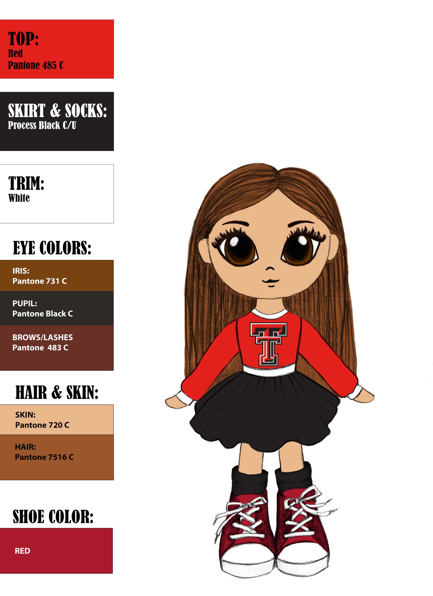 Texas Tech University 16" - Riley Doll